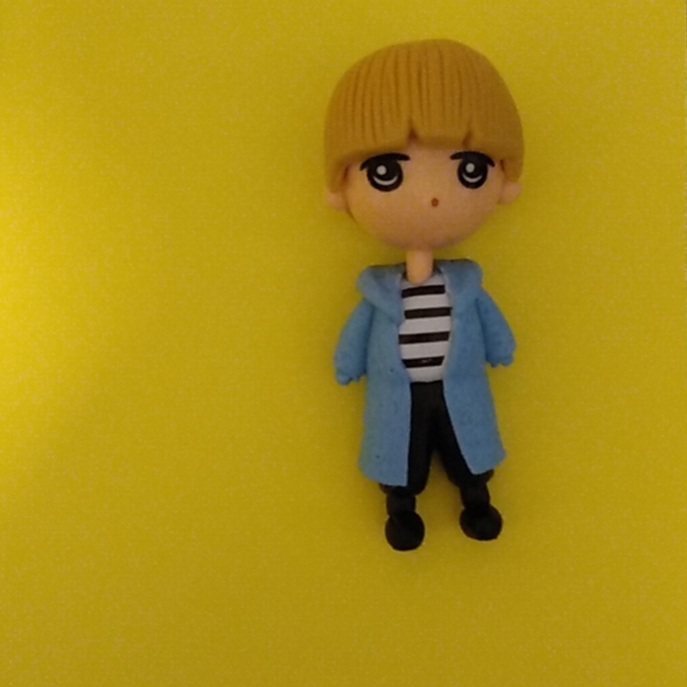 BT21 Doll and a Little Badge